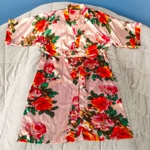 BABEYOND Kimono Floral Robe Long